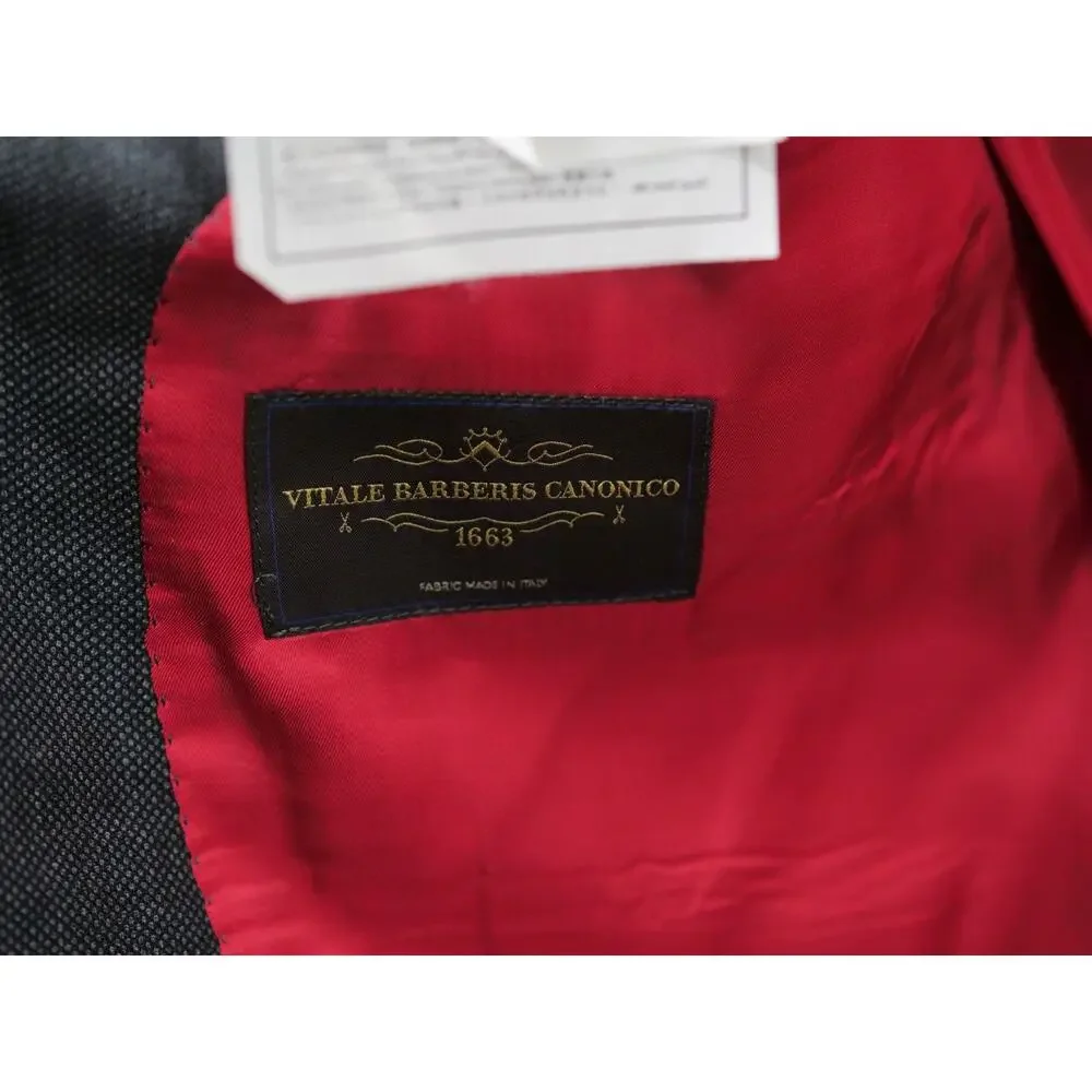 Suit Supply 46 Sienna ticket pocket Vitale Barberis Wool Super 130s Blazer Gray
